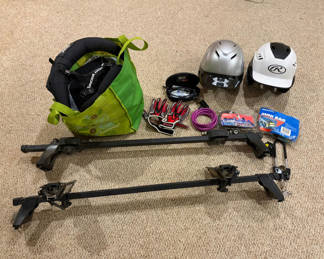Lot 22: Thule Car Rack, Bike Helmets etc
