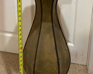 Lot 27: Decorative “Map” Pedestal Table Leather Style