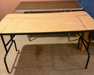 Lot 55: Two 6 ft Folding Tables 