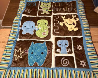 Lot 40:  Baby Quilt for Crib NEW! Whimsical Characters