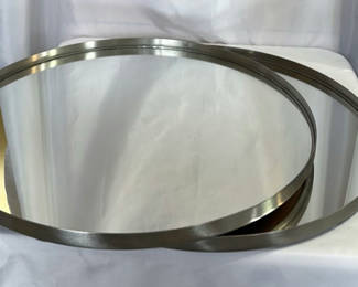 Lot 140: Two IKEA Round Mirrors.