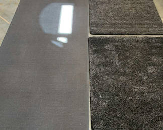 Lot 36: Black And Grey Carpeted Workshop Mats