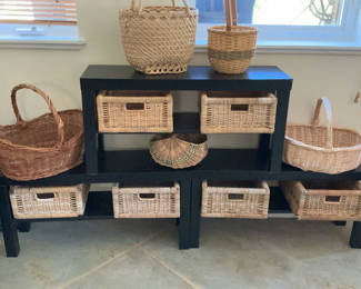 Lot 29: Low Shoe Shelves And Baskets