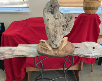 Lot 45: Driftwood Table, Art