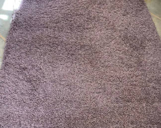 Lot 35: Lavender Shag Area Rug