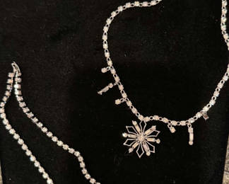 Lot 77: Vintage Rhinestone Costume Jewelry Collection 