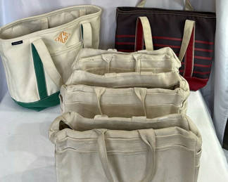 Lot 132: Assorted canvas tote bags