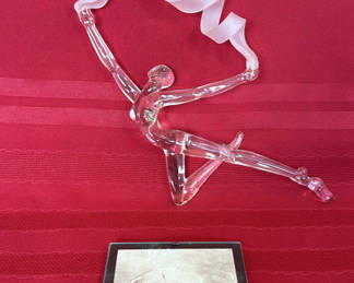Lot 144: Blown Glass Hanging Artwork And Small Print