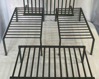 Lot 137: 4 Metal Shelves/Risers