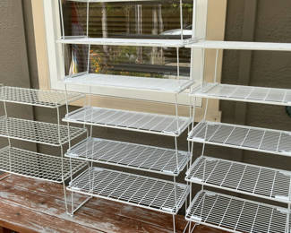 Lot 51: White Rubbermaid Shelving