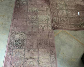 Lot 34: Long Runner, Two Smaller Hallway Rugs, Persian, Lavender