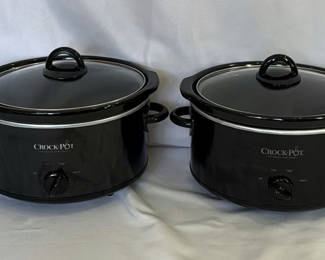 Lot 108: Two Black Crock-Pot Slow Cookers