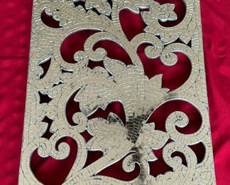 Lot 141: Pier One Mosaic Wall Mirror