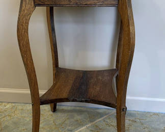 Lot 152: Vintage Tiger stripe Oak Side Table