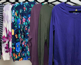 Lot 178: Eight XL Long Sleeve Casual Tops