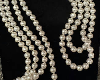 Lot 78: Costume Pearl and Gold Toned Jewelry 
