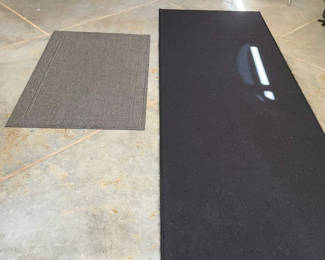 Lot 37: Black Long Carpeted Mat, Outdoor Mat