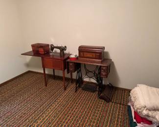 (2) Vintage Sewing Machines