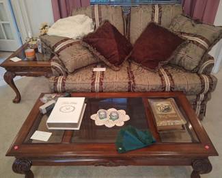 Loveseat, Coffee & End Tables
