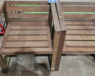 WOODEN PATIO CHAIRS