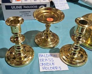 BRASS CANDLE HOLDERS