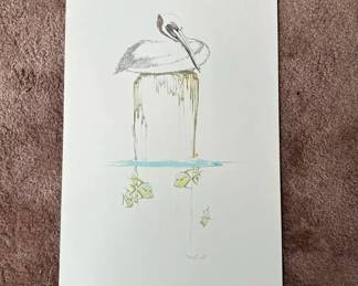 Peter Parnall The Pelican Numbered Print