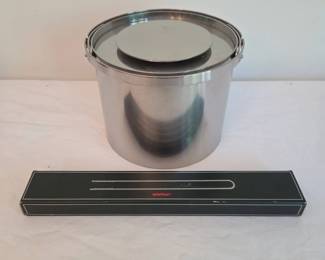 Stelton Ice Bucket  Tongs