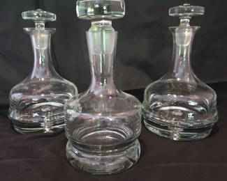 Krosno Poland Glass Ship Decanter