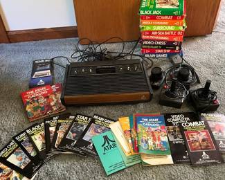 Atari 2600 Retro Video Game Console With Boxed Games