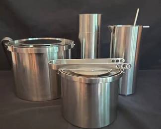 Stelton CylindaLine Ice Buckets, And Cocktail Shakers