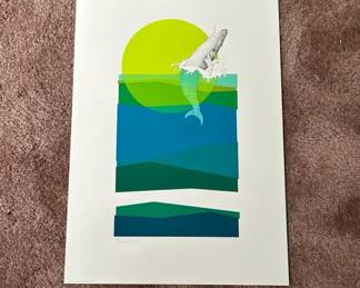 Peter Parnall Humpback Whale Numbered Print