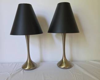 MCM Laurel Chrome Accent Lamps
