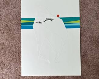 Peter Parnall Orca Whales Numbered Print