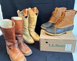 Frye  Acme Cowboy Boots  LL Bean Boots
