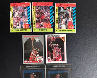 Michael Jordan Basketball and Baseball cards