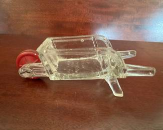 1930s candy container - wheelbarrow - Victory Glass Co.