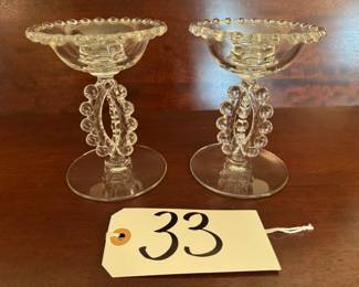 Candlewick candle holders