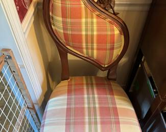 Mahogany revival side chair