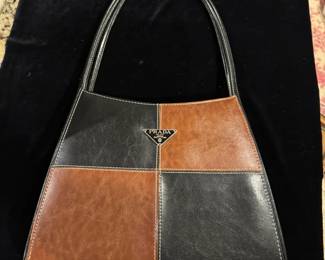 Vintage Prado black and brown purse- purchase overseas