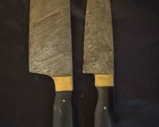 2 Damascus Steel chef knives