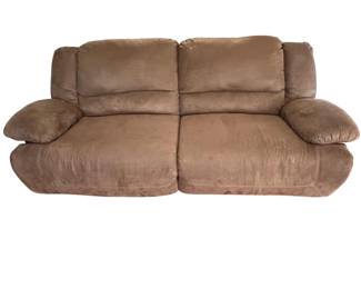 Brown Reclining Sofa