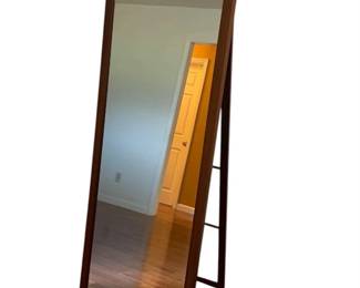 Standing Mirror w Wood Frame