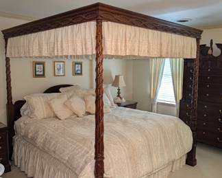 Hickory Chair King Canopy Bed