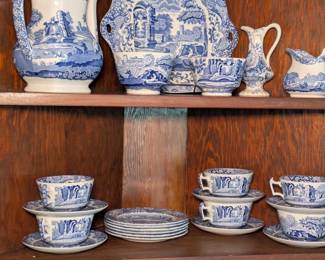 Spode Blue Italian Tea Service