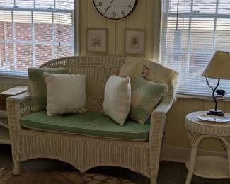 Wicker Settee