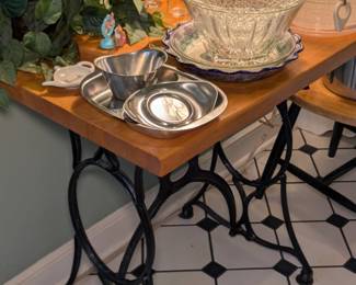 Treadle Base Table
