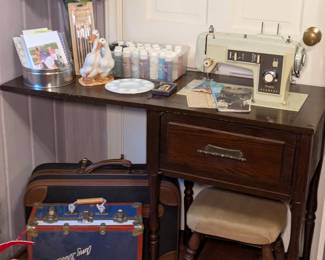 Sewing Machine with Cabinet