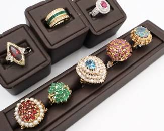 Gold and Colored Stone Rings