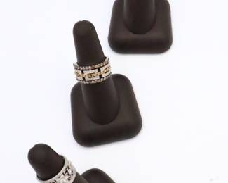 Gold and Diamond Rings