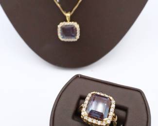Gold and Diamond Halo Jewelry
